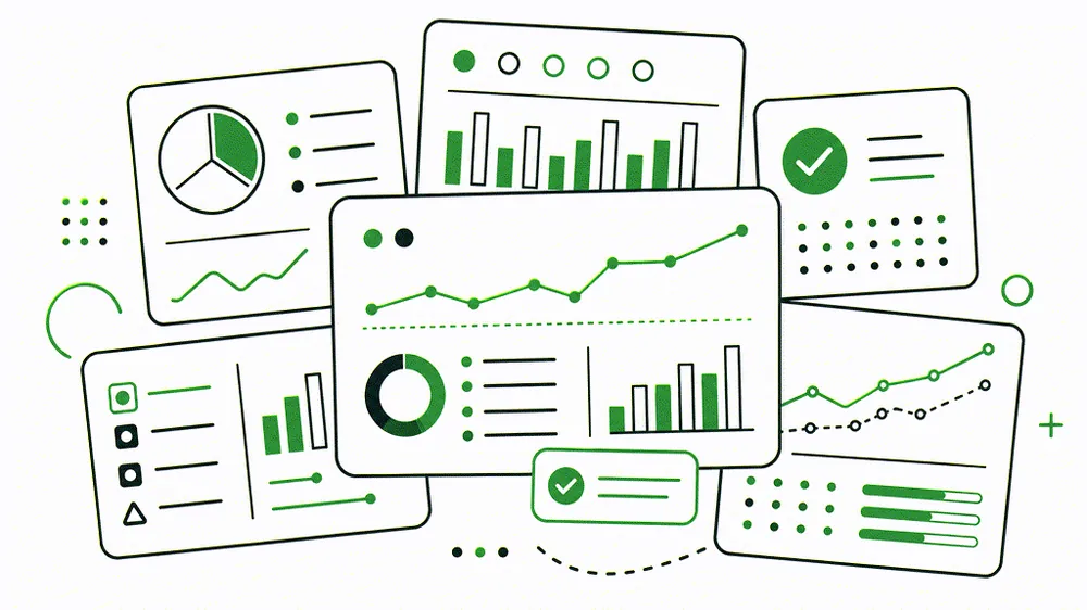 Illustration: dashboard with indicators and charts